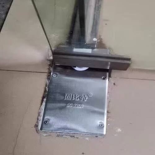 加厚玻璃门地弹簧通用型有无框门缓冲玫瑰金黑钛液压地弹璜配件