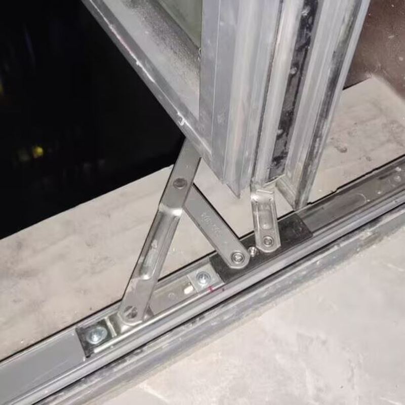 断桥铝滑撑不锈钢四连杆外开窗户上悬窗风撑平开窗撑滑撑铰链支架