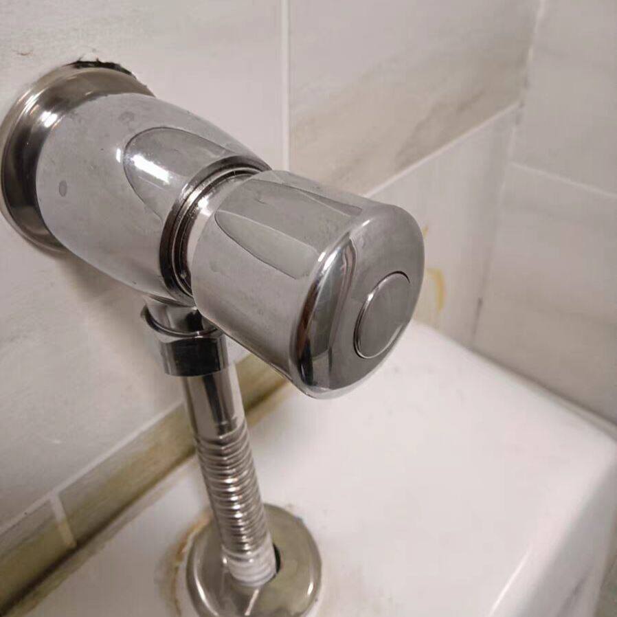 厕所冲水阀小便斗卫生间小便池手按全铜自闭小便阀冲洗阀延时阀