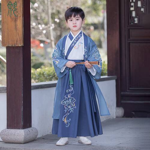 男童汉服2024新款春秋儿童古风唐装男孩中国风古装小少爷帅气夏装