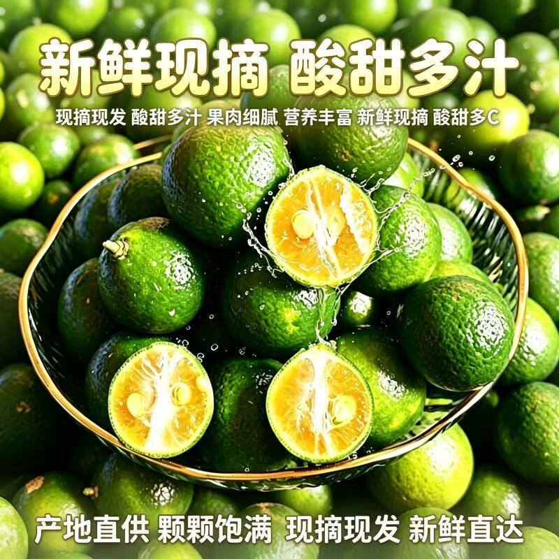小金桔青桔新鲜小青柠檬青柑应季水果3斤金橘奶茶淘鲜果