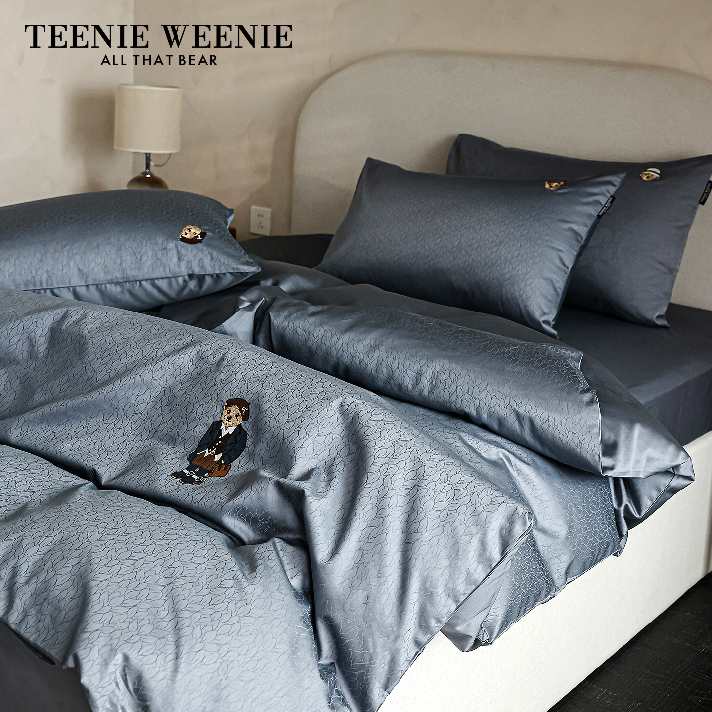 TeenieWeenie高端全棉纯棉床上四件套轻奢长绒棉被套卧室高级床品