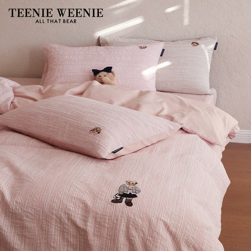 TeenieWeenie小熊全棉提花四件套