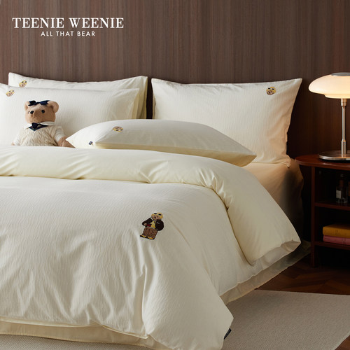 TeenieWeenie小熊全棉提花四件套