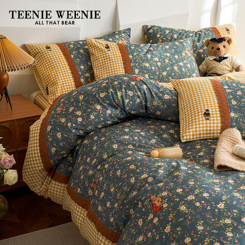 TeenieWeenie全棉四件套田园碎花