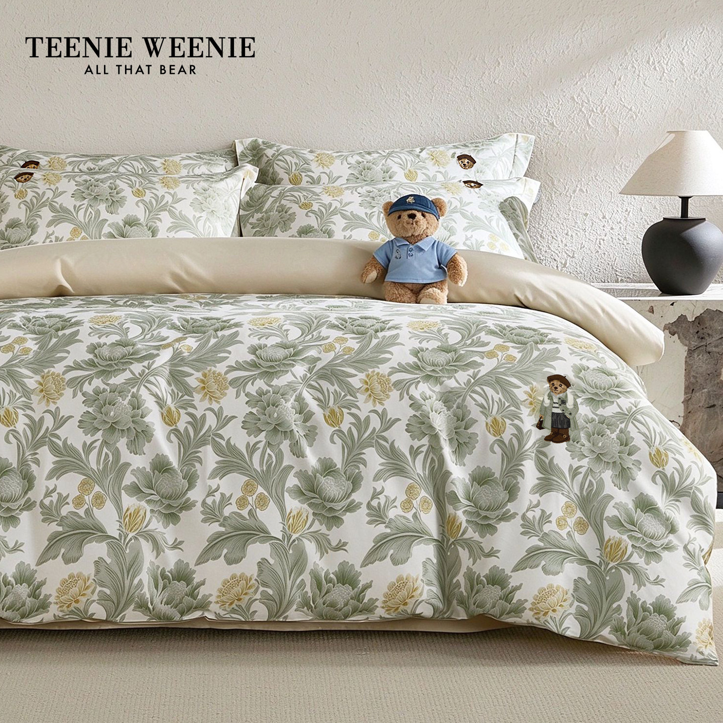 TeenieWeenie60支长绒棉四件套纯棉全棉床单秋冬被套超柔床上用品