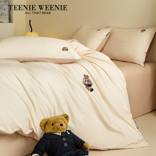 TeenieWeenie小熊简约磨毛四件套