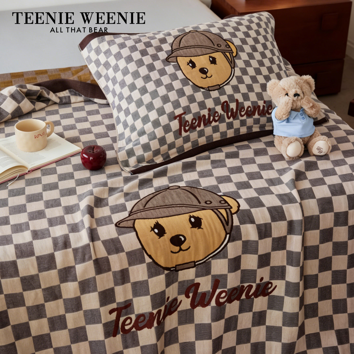 TeenieWeenie母婴A类纱布软席夏季薄款儿童卡通床单单件纯棉床品