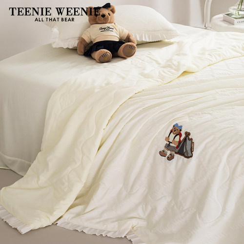 TeenieWeenie夏天泡泡纱绣花夏被