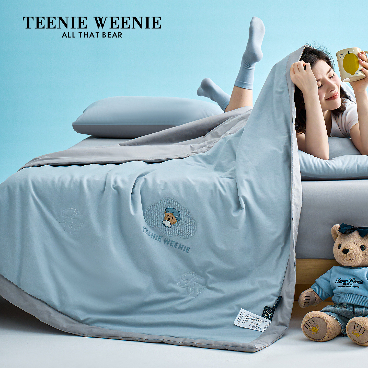 TeenieWeenie可水洗水洗棉四件套