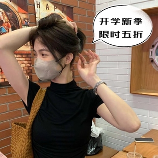 3d立体口罩莫兰迪色夏季 防晒透气女高颜值显白显瘦显脸小明星同款