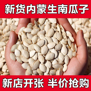 【净重】生南瓜子 新货内蒙南瓜籽炒货新鲜带壳生的白瓜子大片散