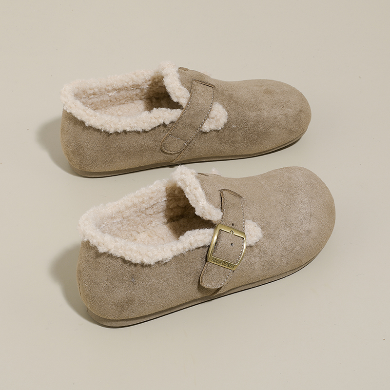 复古勃肯鞋秋冬保暖棉鞋