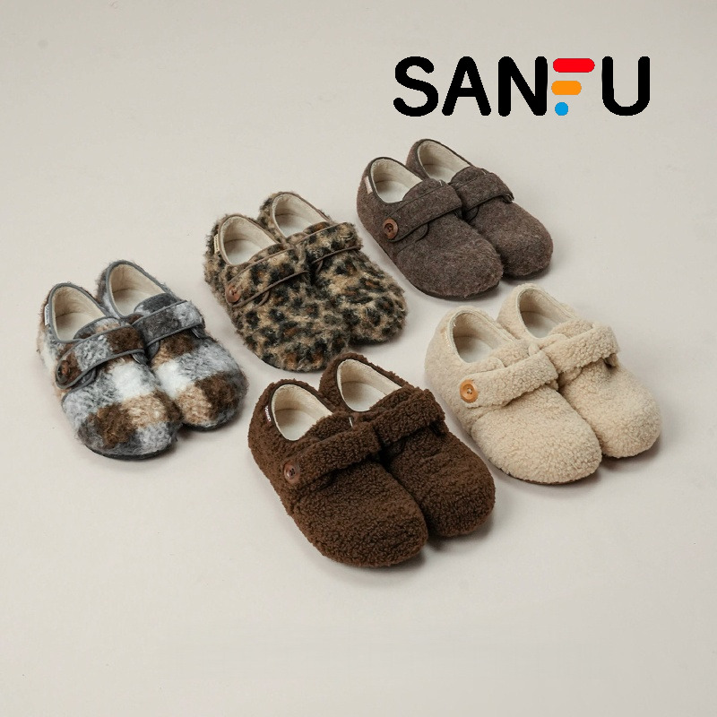 厚底毛毛鞋女加绒棉鞋女