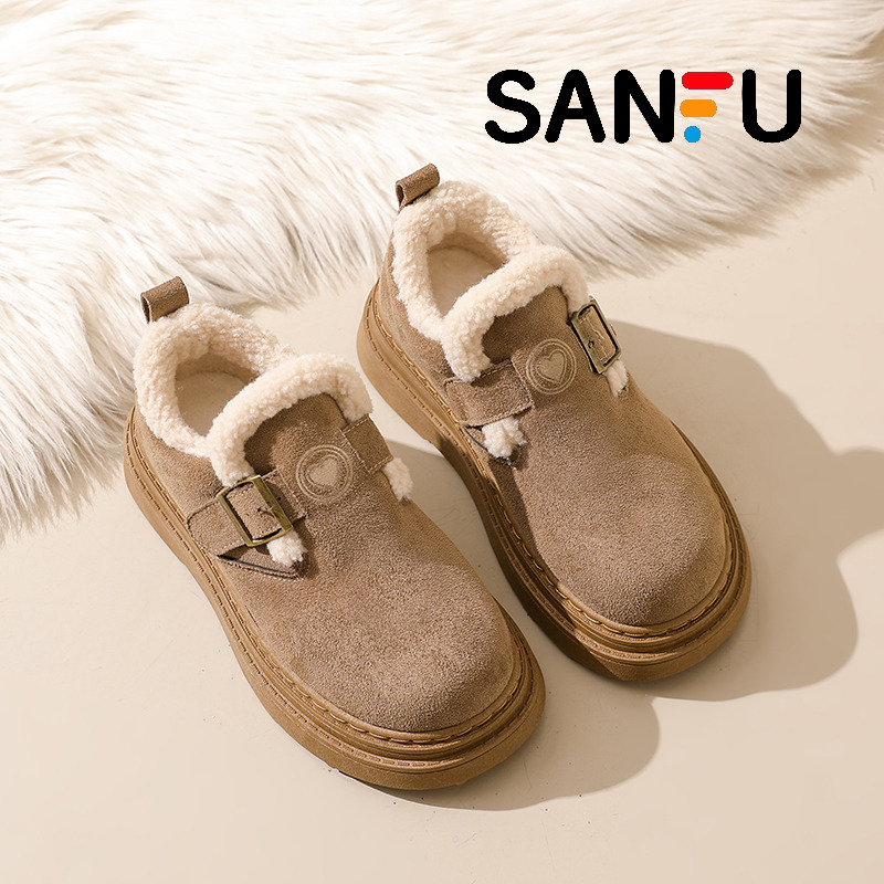 厚底雪地靴女休闲勃肯鞋