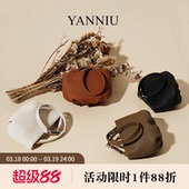 岩牛TOGO真皮零钱小包钥匙包时尚 百搭休闲女小众单肩手提软皮女包