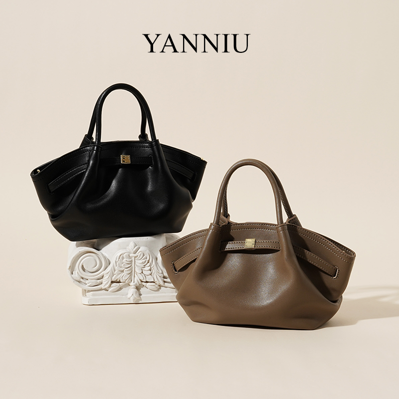 岩牛单肩包褶皱中包气质