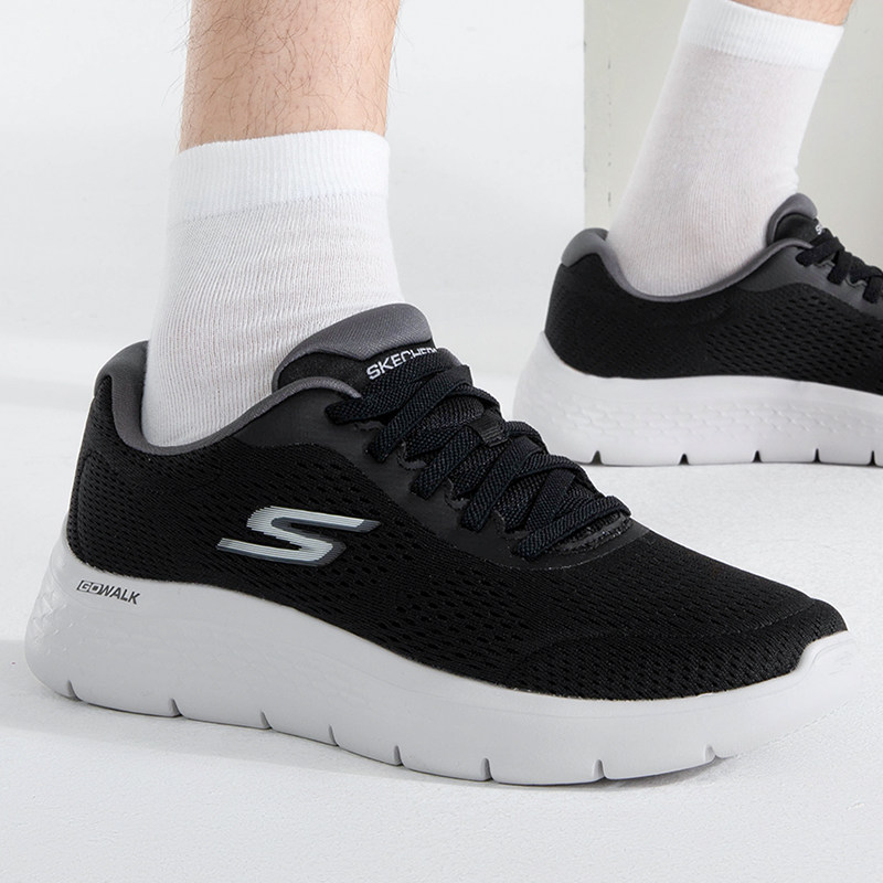斯凯奇（Skechers）男鞋春季运动鞋新款软底休闲鞋透气跑步鞋网面,流行男鞋,时尚休闲鞋,淘宝优惠券,粉丝福利购,淘宝优惠卷