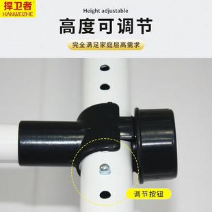 直销顶天立地挂衣架家用免打孔不锈钢晾衣架固定阳台防风晒衣 新款