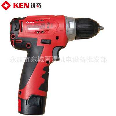 新款直销锐奇ken多功能无刷锂电钻BL7212充电式手电钻家用12V电动