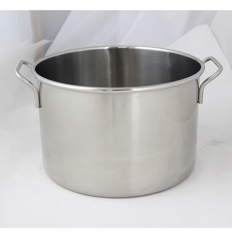 新款直销不锈钢大汤桶矮汤桶汤锅多用储物桶圆桶 带盖商用汤锅卤