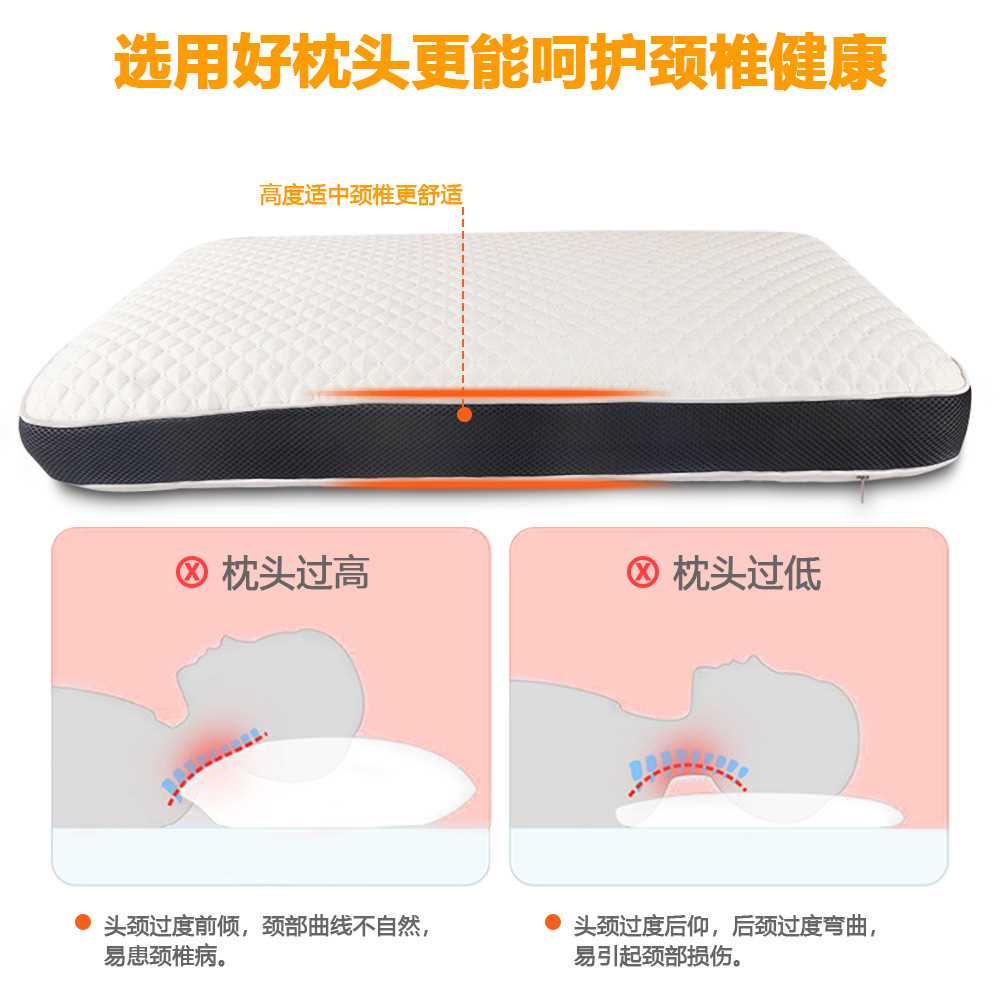 新款直销跨境热销太空记忆棉枕酒店卧室颈椎专用记忆枕慢回弹枕头