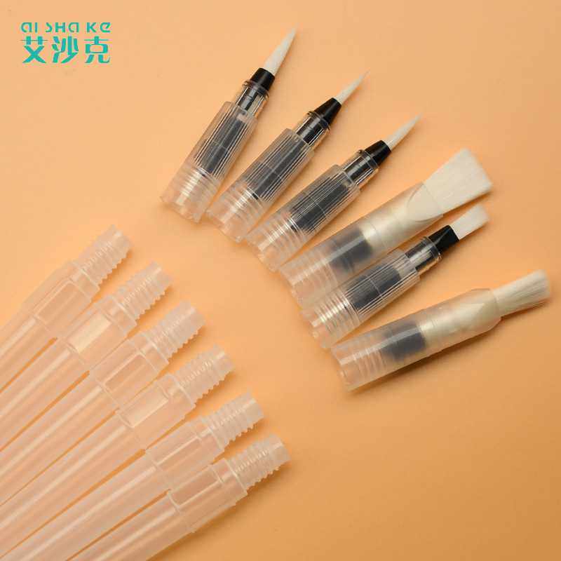 新款直销艾沙克自来水笔套装6支水彩笔水粉笔勾线笔画笔工具吸水,文具电教/文化用品/商务用品,勾线笔,淘宝优惠券,粉丝福利购,淘宝优惠卷