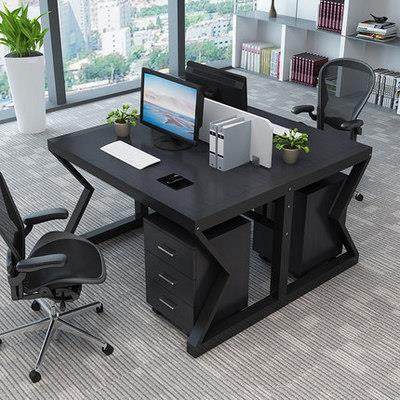 新款直销公司职员办公桌简约电脑桌 屏风卡座办公桌椅组合会议桌