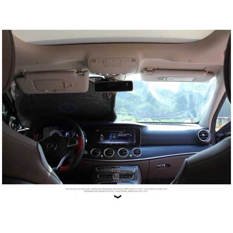 新款直销汽车遮阳挡 专车专用车标前档遮阳隔热 防晒隔热帘 前挡