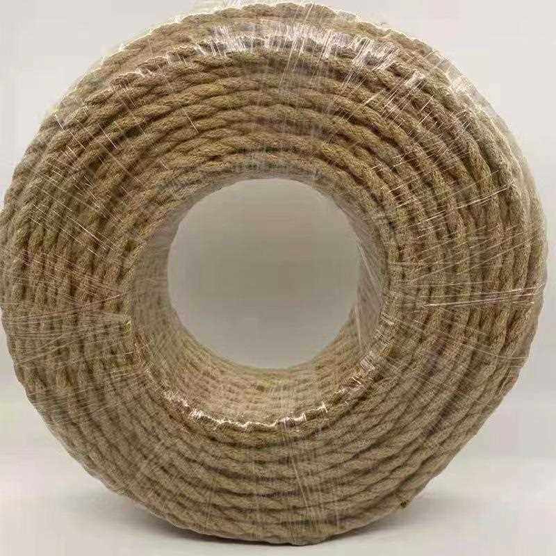 新款直销复古麻绳编织电线双绞线麻花电线餐厅麻绳电线橱窗装饰新