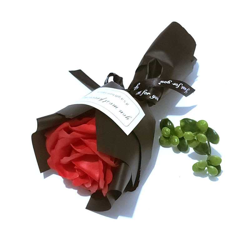 新款直销单支玫瑰香皂花 5层大花朵情人节促销实用小礼品肥皂玫瑰