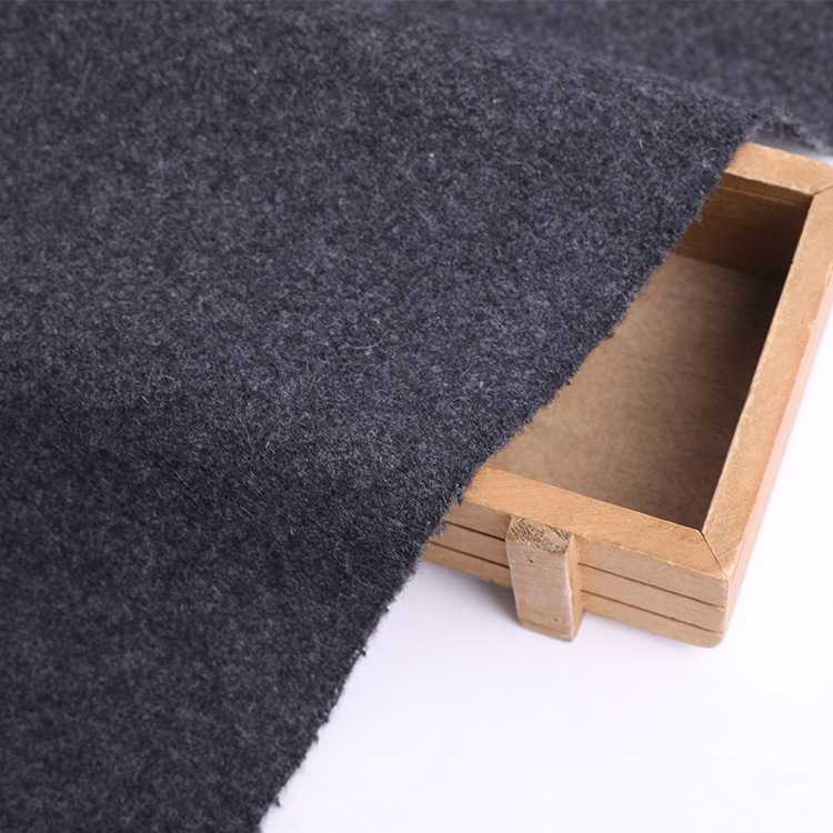 新款直销素色麦尔登麦呢 粗纺毛呢面料  秋冬鞋帽时装面料 大衣大