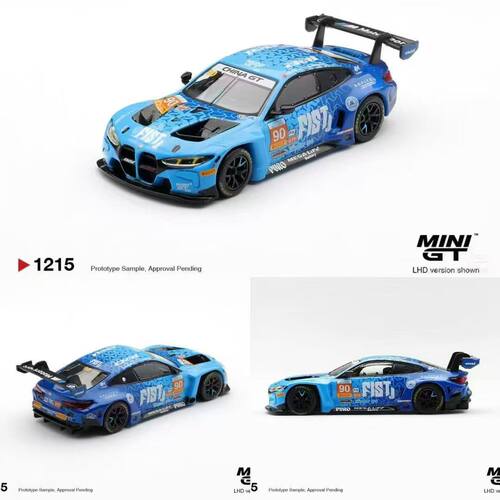 现货宝马BMW M4 GT3 EVO #90GT1215# MINIGT 1:64合金汽车模型