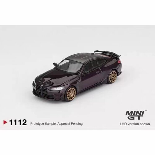 MINIGT 1:64 宝马BMW M4 M-performance G82 #1112合金汽车模型紫