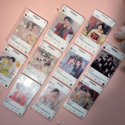爱豆小卡明星动漫pvc透卡3寸小卡成毅赵露思虞书欣丁禹兮白鹿周边