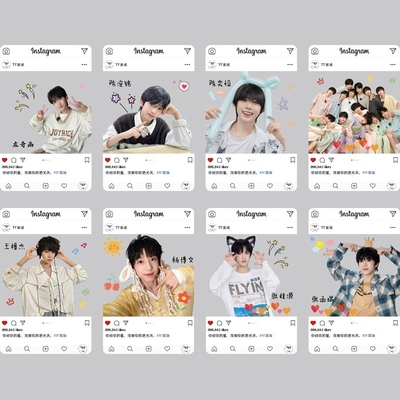 TF家族四代小卡明星周边PVC透卡陈奕恒陈浚铭左奇函贺卡明信片