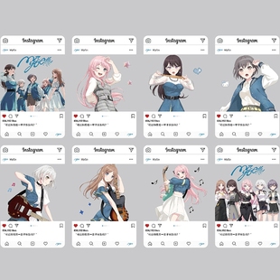 MYGO透卡动漫二次元高松灯千早爱音要乐奈精美周边自印透卡明信片