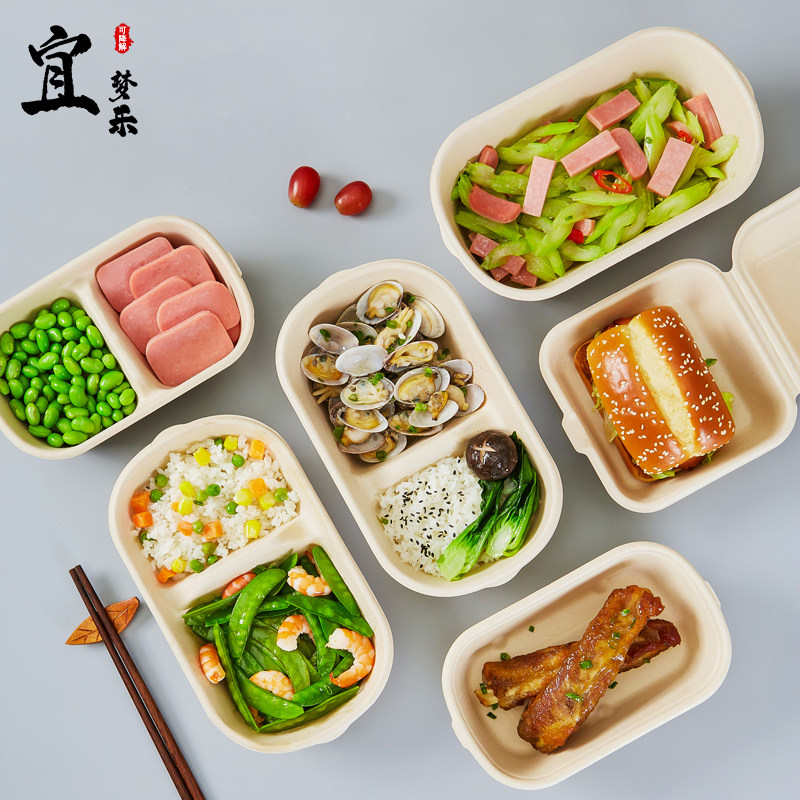 一次性泰式芒果糯米饭打包盒轻食便当盒沙拉盒寿司饭团摆摊餐盒