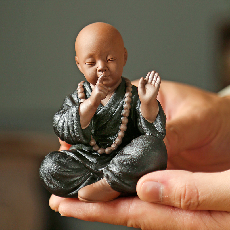 憨匠先生茶宠摆件四不小和尚