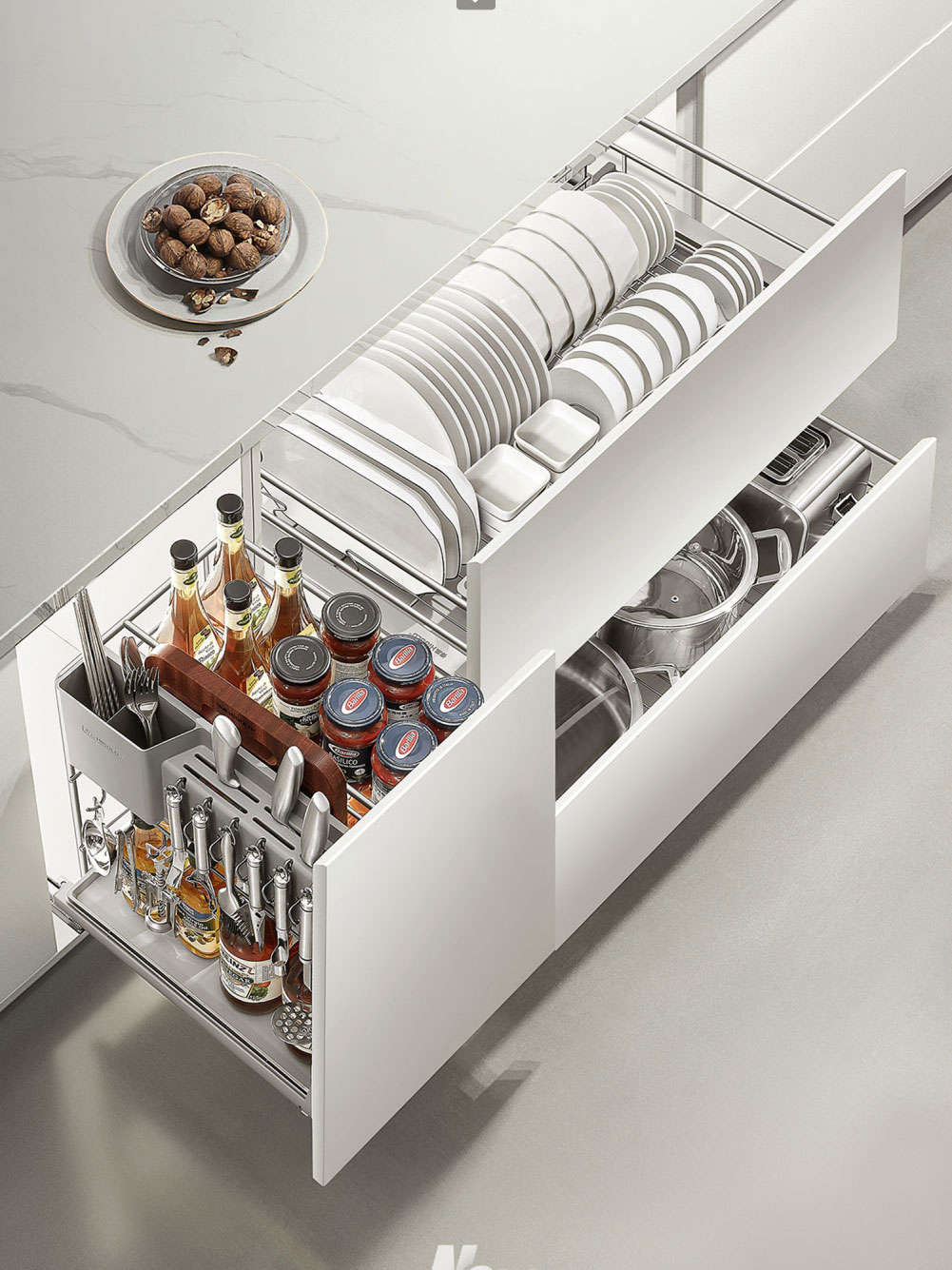 悍高铂金2.0双层抽屉式拉篮