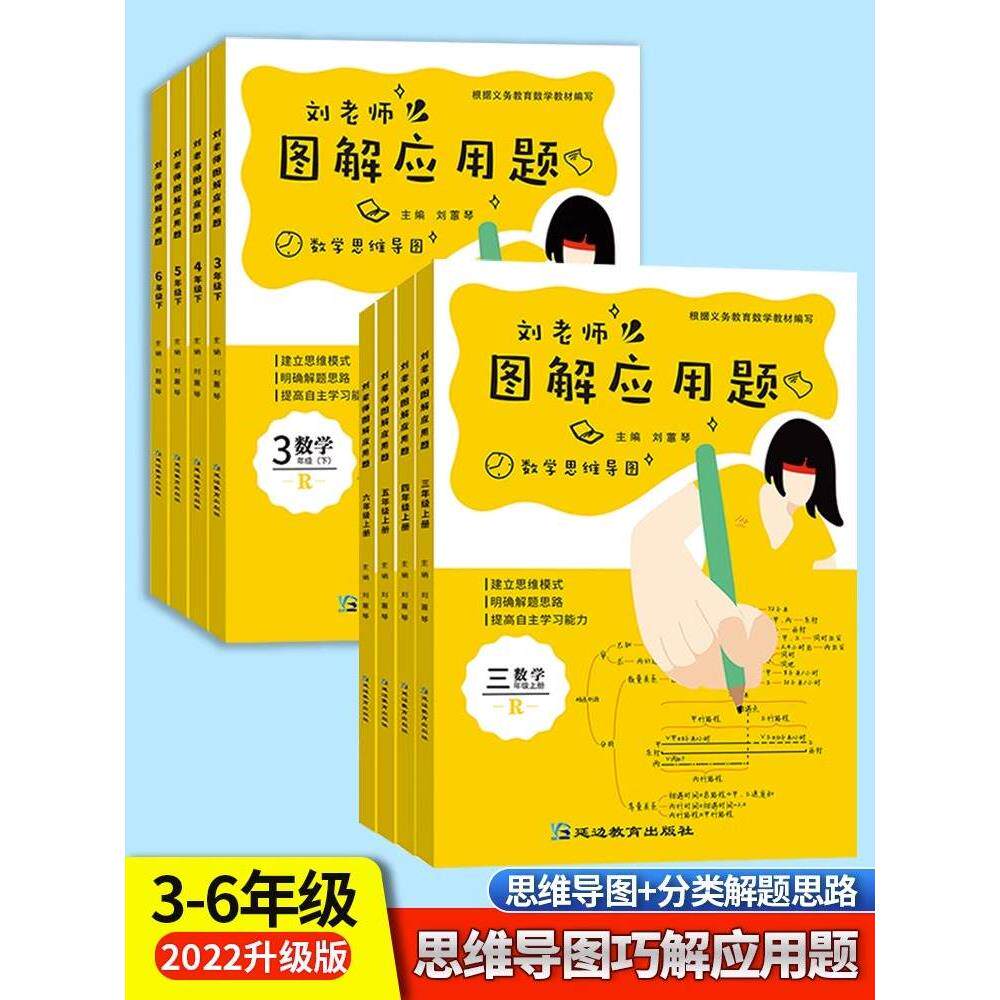 刘老师图解应用题三四五六年级上下册jst数学应用题强化训练思维导图