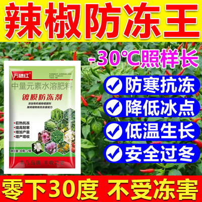 辣椒防冻液防冻剂辣椒防冻叶面肥耐寒增产降低冰点蔬菜果树防冻剂