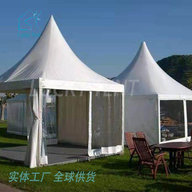 厂家直销车展露营帐篷户外活动遮阳蓬铝合金5X5M透明PVC尖顶帐篷