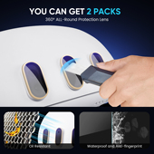 适用于quest3 GOMR S3pro 3s钢化膜前置镜头oculus quest2收纳包精英头戴meta手柄套面罩配件镜片bobovrM3pro