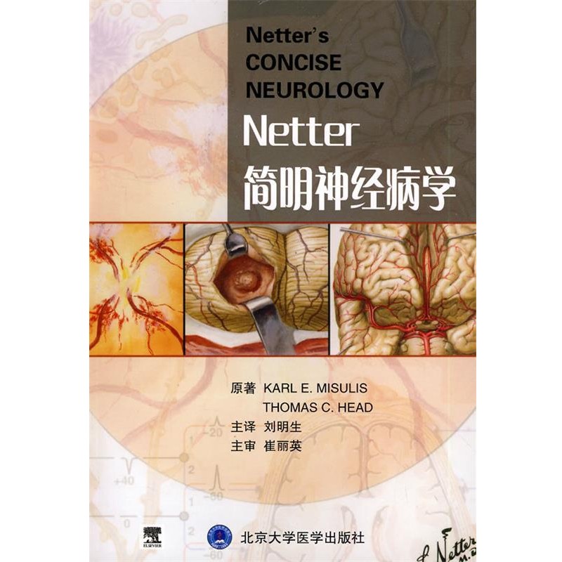 正版包邮简明神经病学:NEDTTER'S CONCISE NEUROLOGY NETTER(美)米斯乌尔艾,(美)黑德 著,刘明生 译北京大学医学出版社