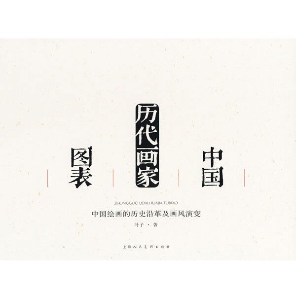 正版包邮中国历代画家图表:中国绘画的历史沿革及画风演变叶子 著上海人民美术出版社9787532265350