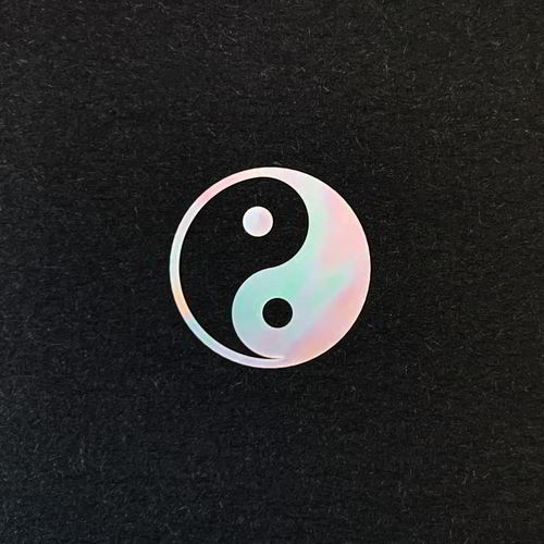 螺钿太极不是车贴，只有几毫米麻烦看清楚，只有白色黑色是背景