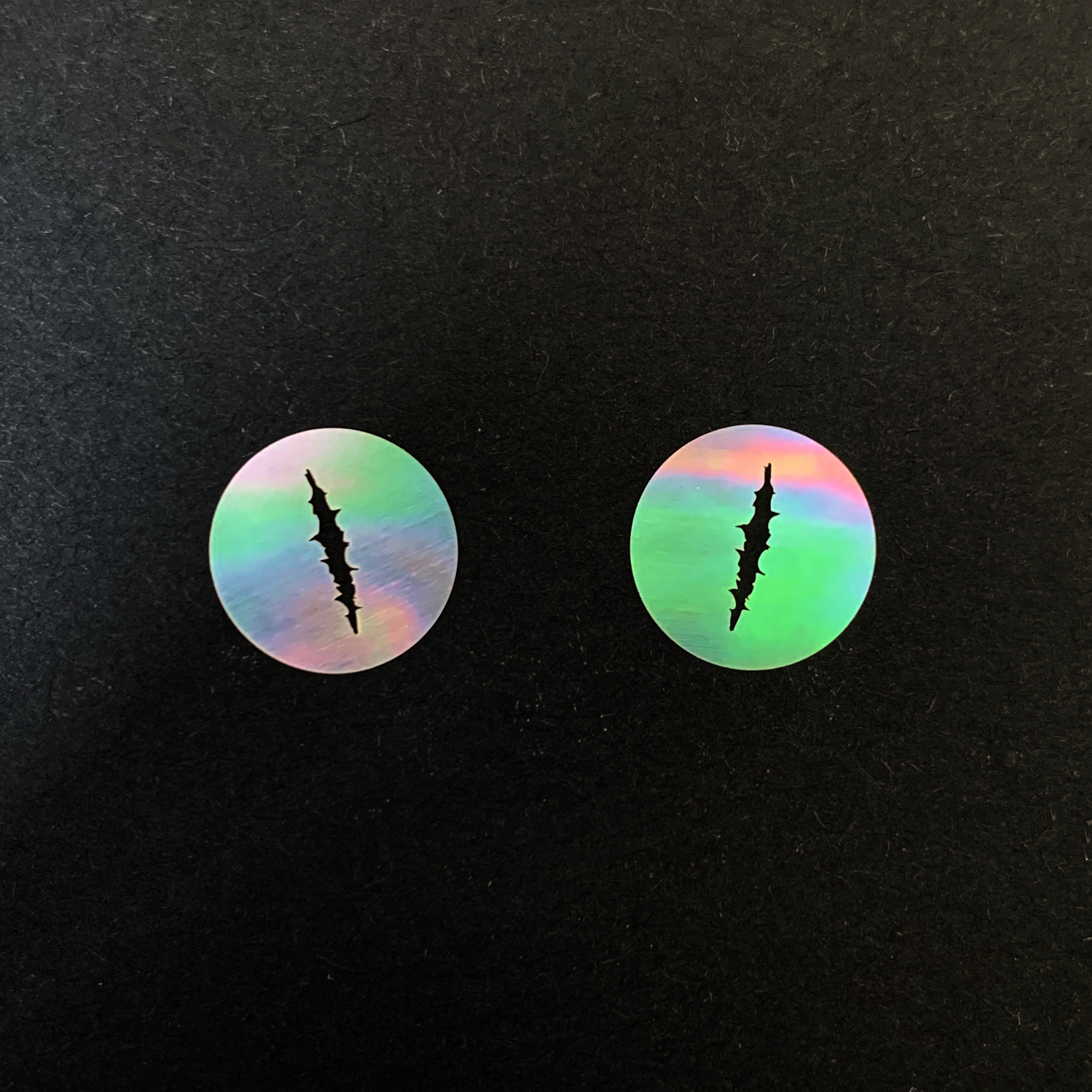 螺钿 恶魔之眼 瞳（1对2个）  夜光贝 青贝 大漆 漆器