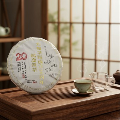 2025年 20周年纪念饼 冰岛五寨青饼 357克 普洱生茶