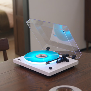 WhatPlus问加X2分体式 白色 发光氛围感LP黑胶唱片机播放器蓝牙